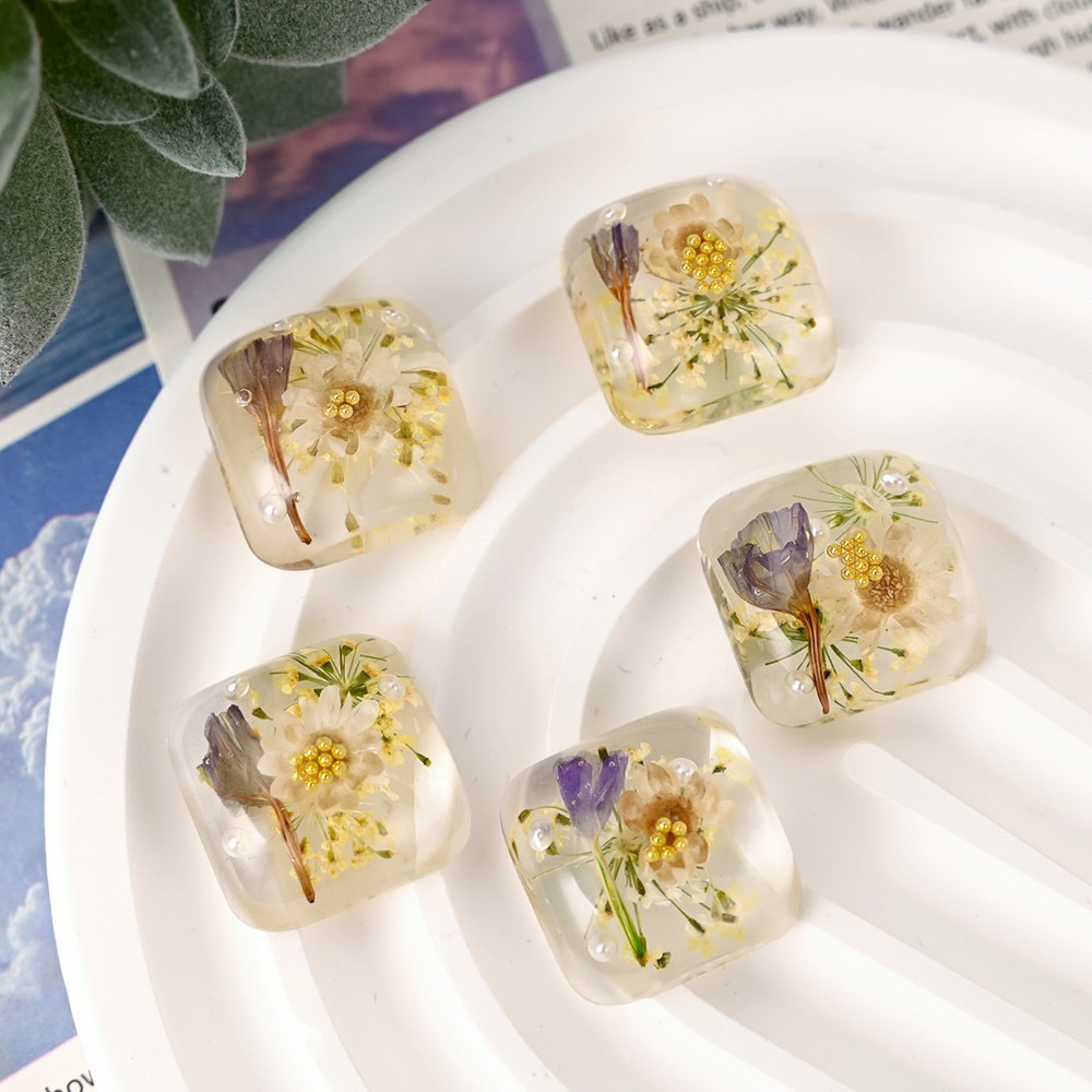 Dried Flower Bulk - Duidelijke gedroogde bloem koepel hars knoppen