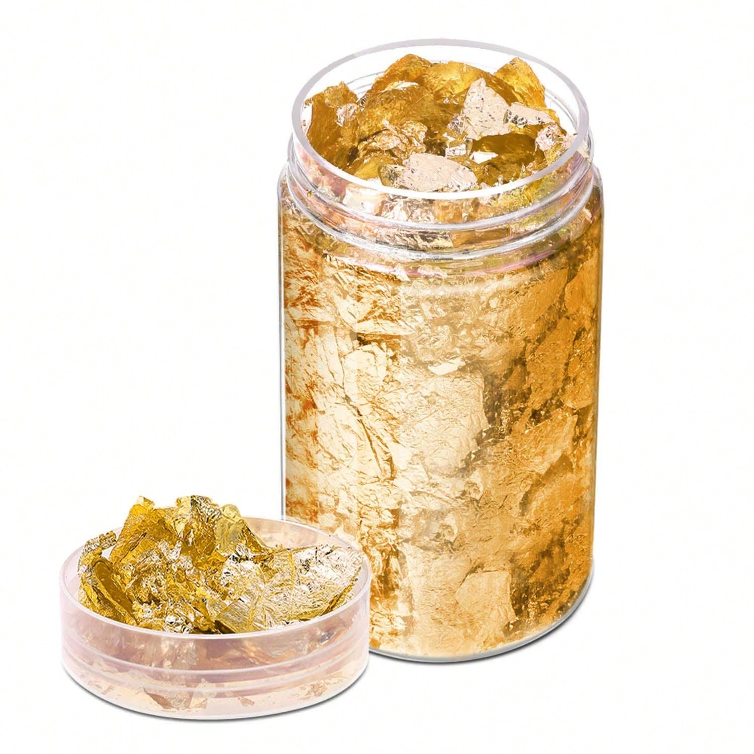 Gold Foil Flakes - Goudflokken, bladgoud voor taartdecoratie, bladgoudvellen voor