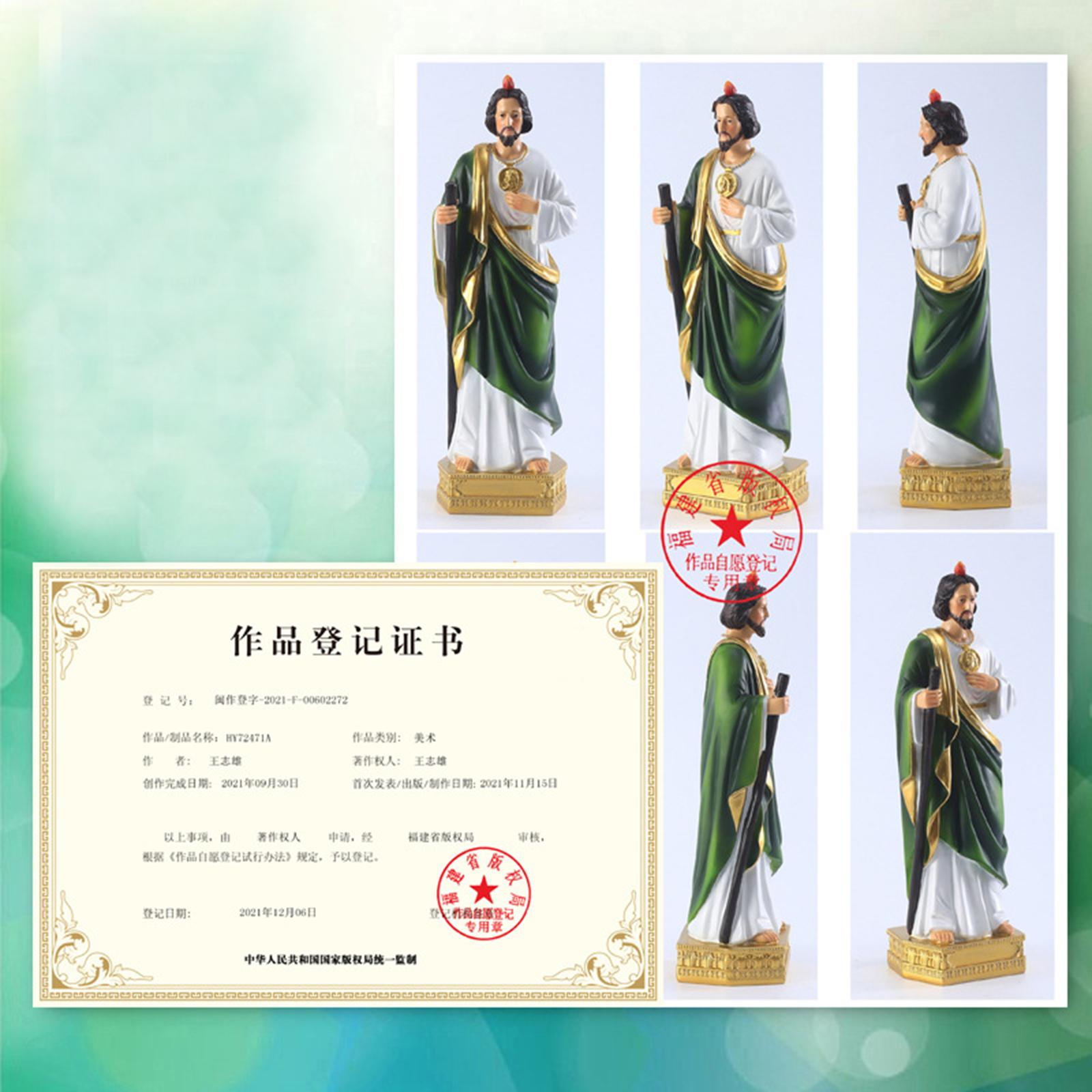 Resin Craft Supplies - 21,5 cm Religieus Jezus Verheiligingsbeeldje Decoratie