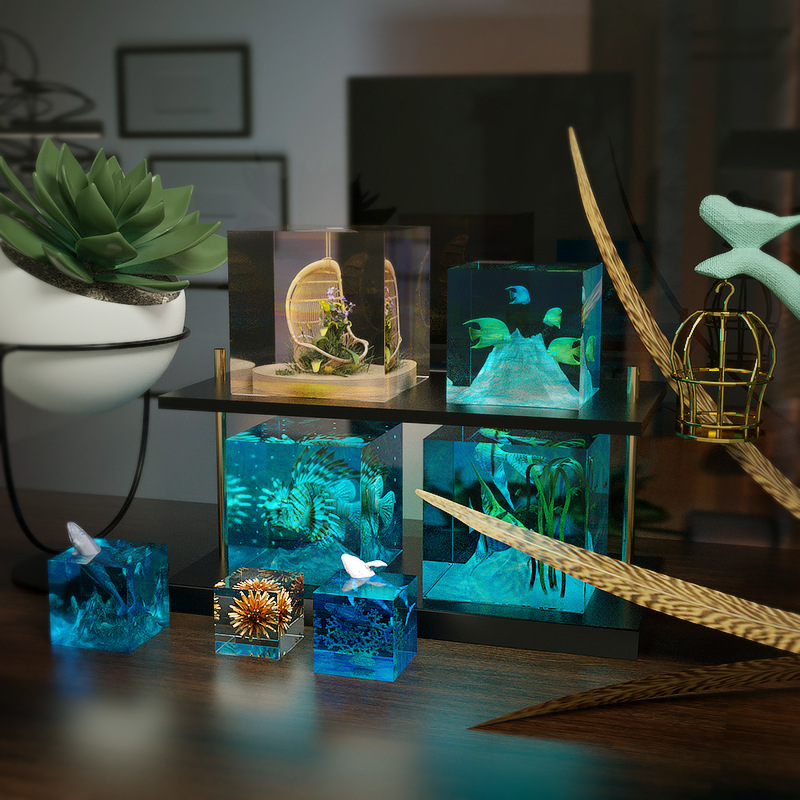 3D Kubus UV Hars Mallen DIY Si - Resin Ocean Wave Mold recensie en prijs