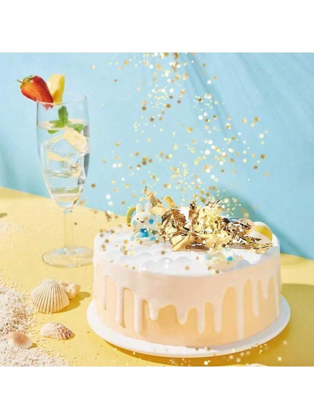 Goudflokken, bladgoud voor taa - Gold Foil Flakes recensie en prijs