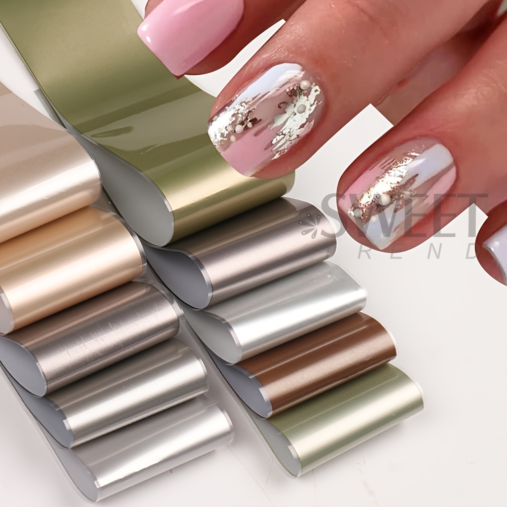 10 soorten matte metallic nage - Gold Foil Flakes recensie en prijs