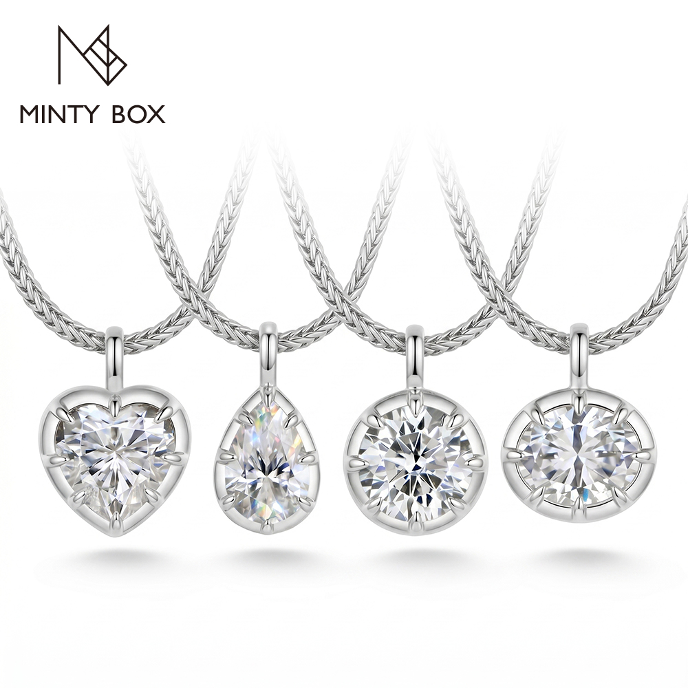 MINTYBOX Bezel Set Moissanite  - Bezels Set Pendant recensie en prijs
