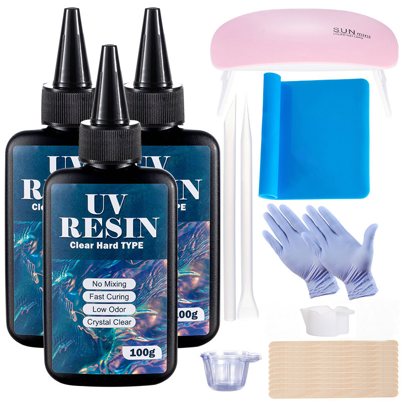 100g/250g helder UV-hars hard  - Epoxy Uv Resin Kit recensie en prijs